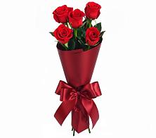 Букет 5 Красных роз Эдлесс Лав в Пяозерский
