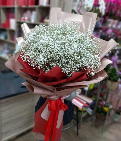Букет цветов из: Гипсофила в Пяозерский