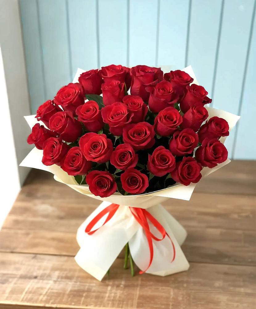 Букет 29 Красных роз в Пяозерский