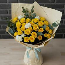 Букет цветов из:  Розы в Пяозерский