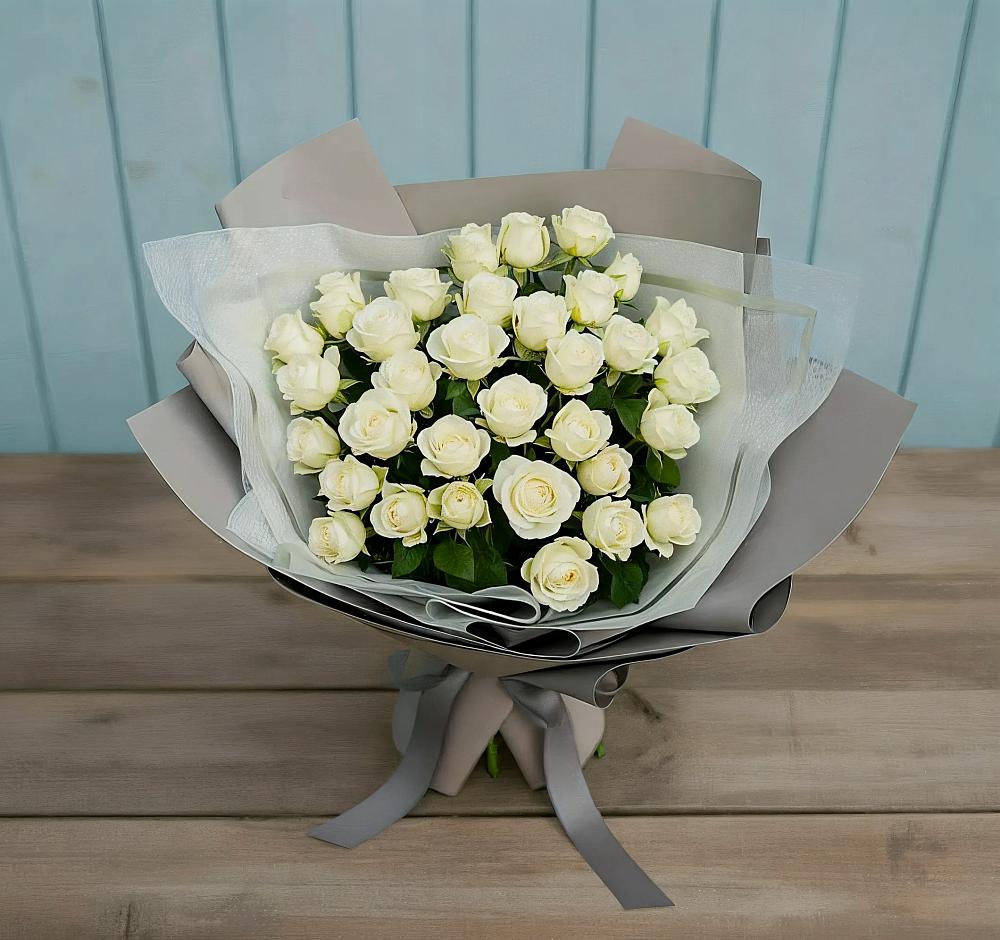Букет Белоснежная нежность в Пяозерский