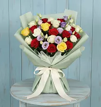 Букет цветов из:  Розы в Пяозерский