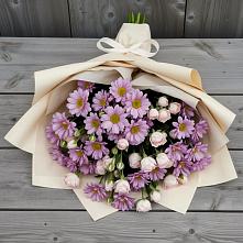Букет цветов из:  Розы и Хризантемы в Пяозерский