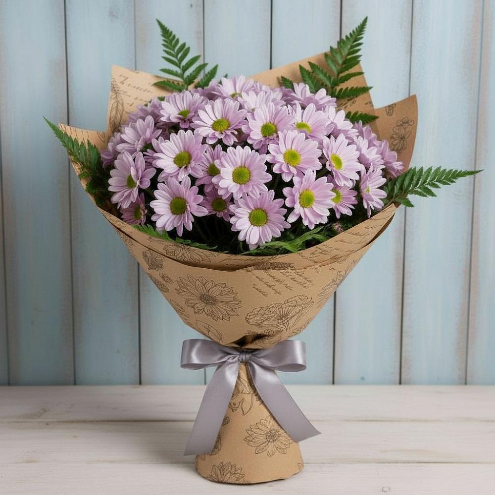 Букет цветов из: Хризантемы в Пяозерский