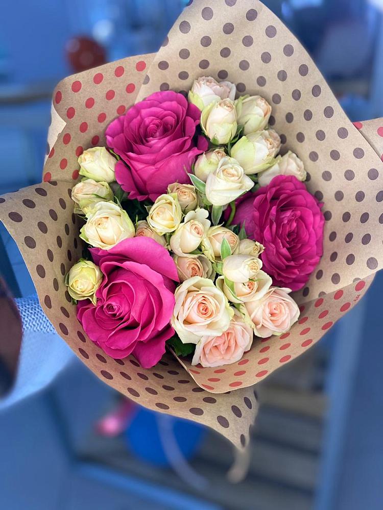 Букет цветов из: Розы в Пяозерский