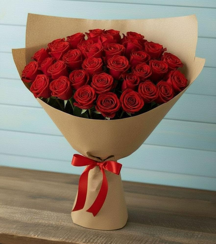 Букет Красные розы Милано в Пяозерский