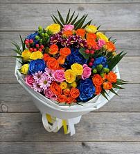Букет цветов из:  Розы и Хризантемы в Пяозерский